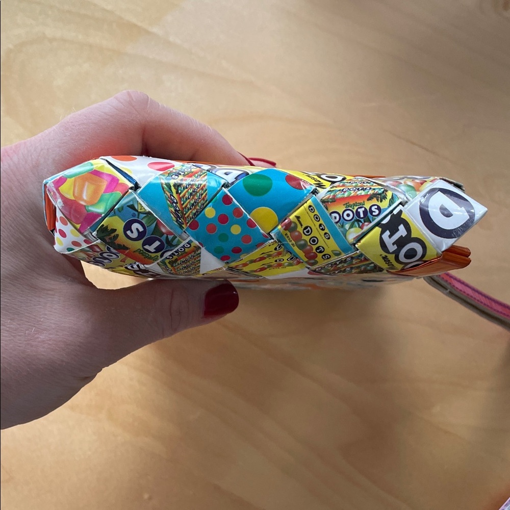 DOTS Upcycled Candy Wrapper Wristlet - Nahui Ollin - Picture 3 of 13